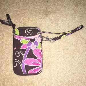 Vera Bradley phone case wallet wrislet